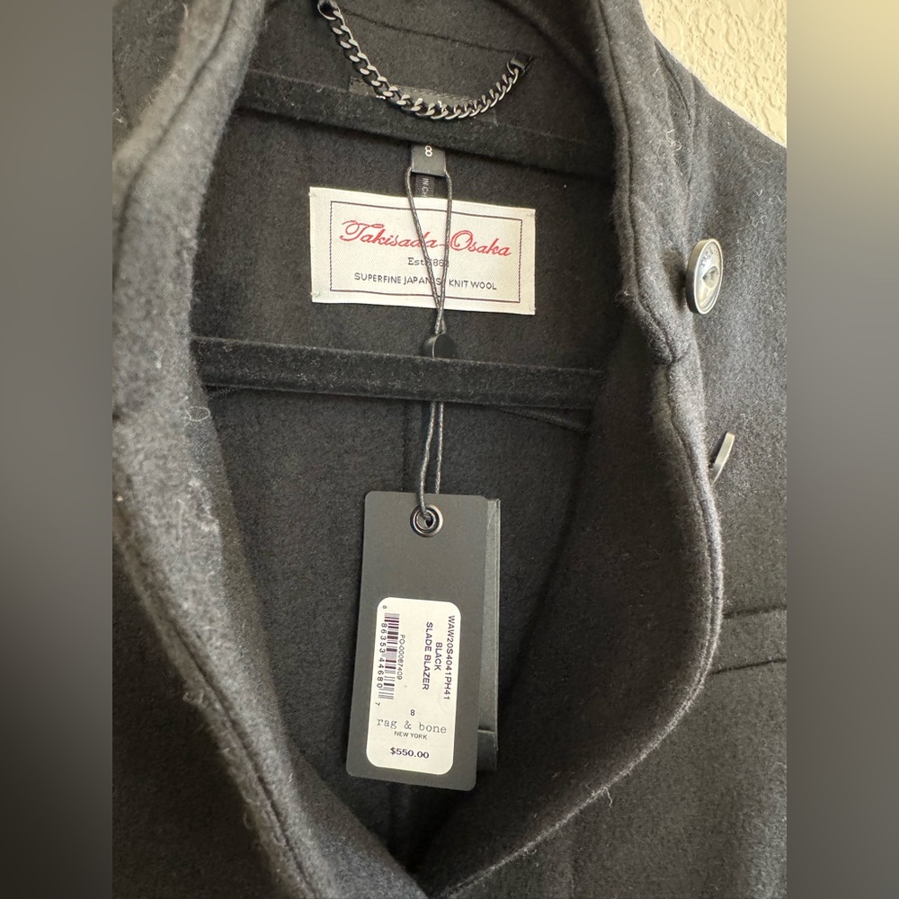 NWT!! Rag & Bone Slade Wool Blazer - Picture 5 of 6